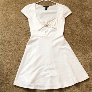 White skater dress.